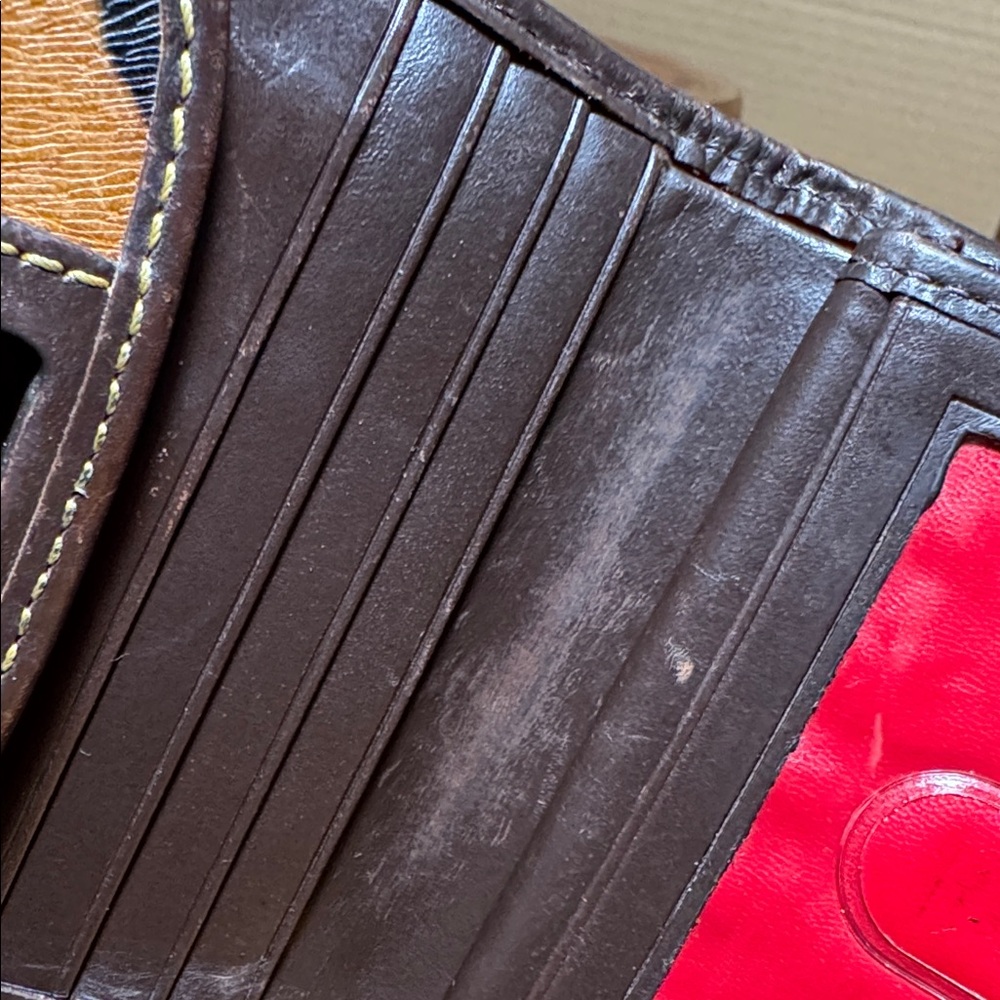 RARE VINTAGE DOONEY & BOURKE LEATHER ZEBRA PRINT WALLET - Picture 15 of 16